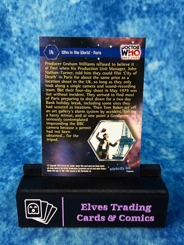 Doctor Who 1963-2003: 40th Anniversary SINGLE Non-Sport Trading Card 2003 - Picture 30 of 228