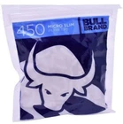 4  X 450 BULL BRAND MICRO 4.6MM SLIM FILTER TIPS 450 IN A BAG RESEALABLE