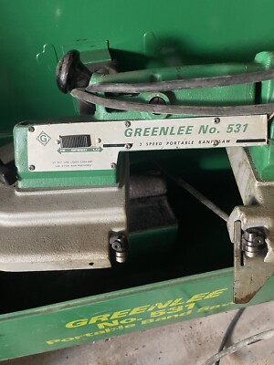Greenlee Portable Bandsaw No. 531 Heavy Duty in Excellent