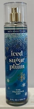 Bath & Body Works ICED SUGAR PLUM Fine Fragrance Body Mist 8 oz New