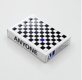 Anyone Worldwide: Blue/Black Checkerboard Playing Cards | eBay