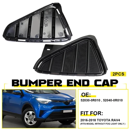 For 2016 2017 2018 Toyota RAV4 Front Bumper Fog Light Cover Bezel TO1039191 - Foto 9 di 15