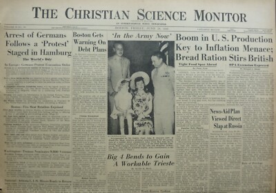 BIKINI ATOLL FINAL SCENE ATOM FURY DATA June 28, 1946 Int. C S Monitor Newspaper