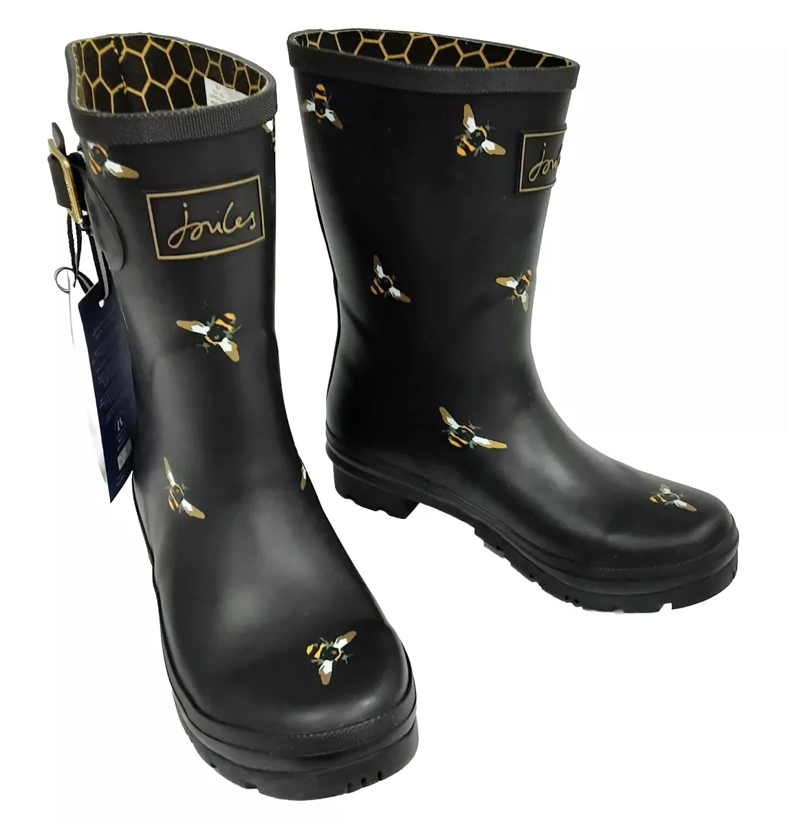 Joules bumble bee rain boots hotsell