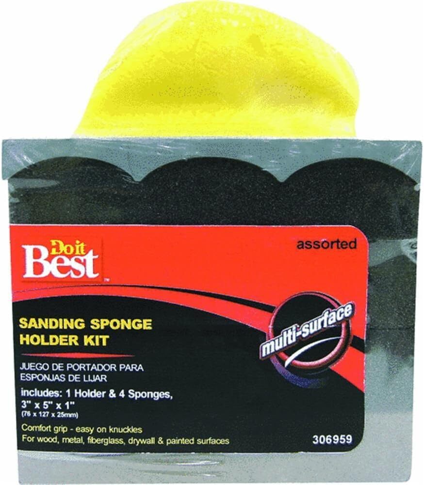 ALI Industries Sanding Sponge Holder Kit with Grip for Easy Sanding 306959-image