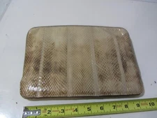 Snakeskin Purse Aspects snakeskin style clutch or shoulder tan cream vintage