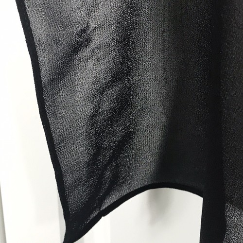 VTG Betsey & Adam by Jas Lene Sz 8 Black Chiffon Silver Studded Palazzo Pants - Picture 10 of 11