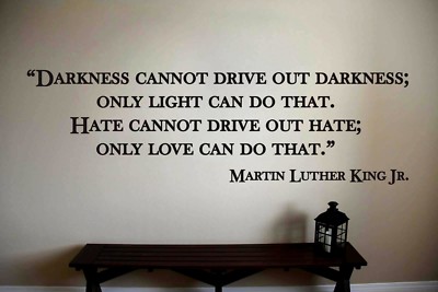 Martin Luther King Inspirational Classroom School Quote Vinyl Sticker Decal (a)