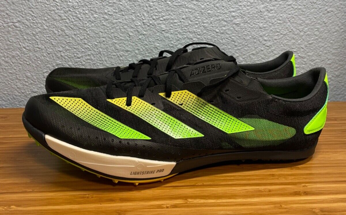 Adidas Adizero Ambition Athletic Black Green Track Spikes  display picture 3
