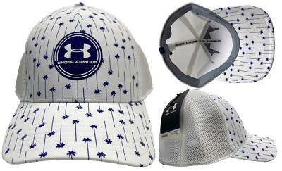 Under Armour Golf Iso Chill Graphic Print Fitted Golf Cap - M/L ODER L/XL