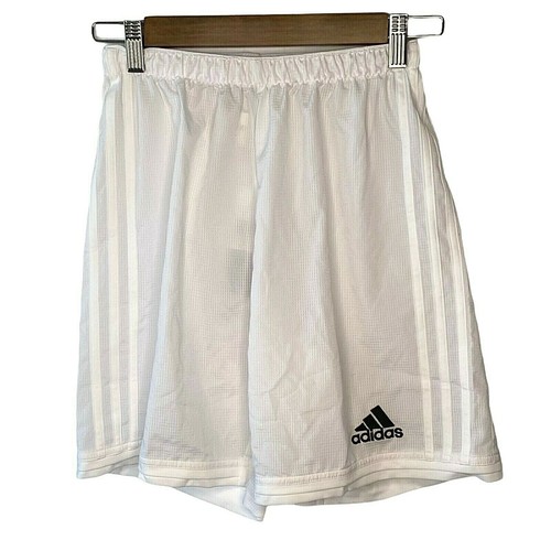 Adidas Adizero Condi Shorts Youth Small White Soccer Waist 24-25 Length 18 New - Picture 2 of 7
