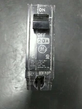 General Electric HACR Type Circuit Breaker 20 Amp Single Pole 120/240VAC Tested