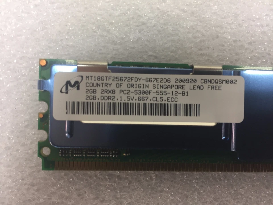 511-1151-01 CF00511-1151 0327SYY-0935M22Y88 MT18GTF25672FDY-667E2D6 2GB RAM - Image 2 of 3