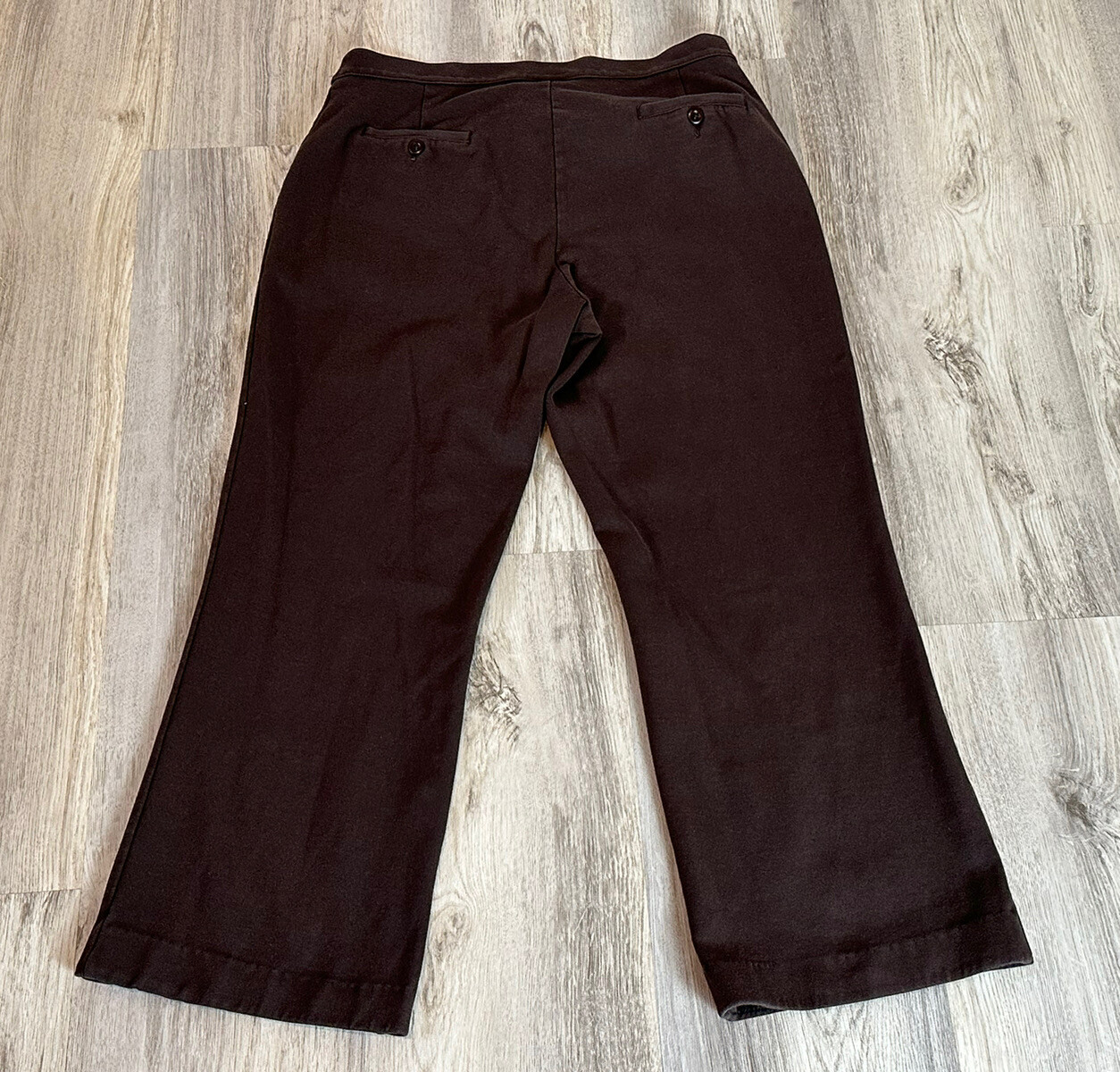 LL BEAN Women's Size 16 Regular Fit Cotton Blend Brown Formal Work