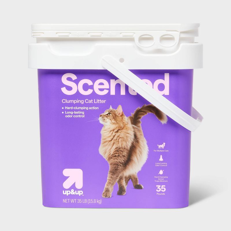 Scented Scoop Pail Clumping Cat Litter - 35lbs - up&up™