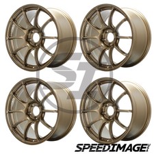 4x Advan Racing Rzii 18x10 25 5x114.3 Bronze Set Of 4 Wheels Rims Evo 10
