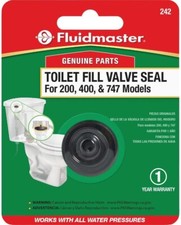 Fluidmaster 242 Toilet Fill Valve Seal Replacement for 400A Valve, Black