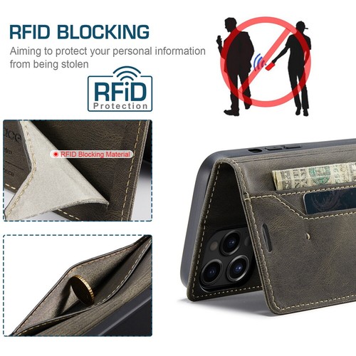 RFID Blocking Leather Wallet Case for iPhone 11 12 13 14 15 16 Pro Max 6 7 8 XS - Picture 44 of 64