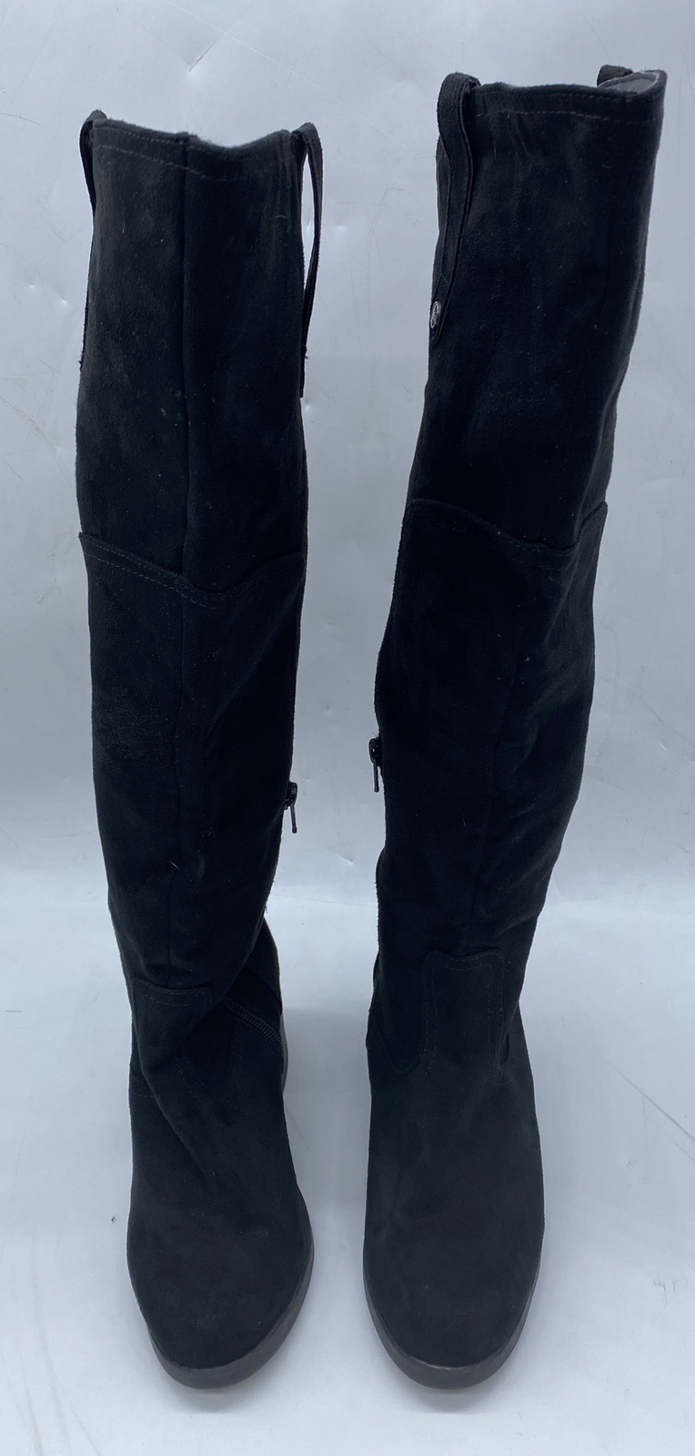 Womens Kohl's rn73277 Knee High. Zip Bottom Fashion Boots Black 8