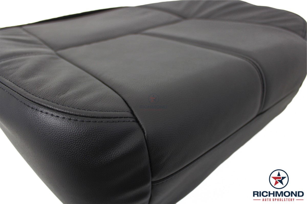 2007-2009 GMC Yukon Denali Driver Side Bottom Leather Seat Cover – Ebony Black – Direct Replacement By Texan Auto Seat Cover