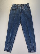 Vintage Zena Womens Jeans 5 Tapered Stonewash High Rise USA Made 29 X 28