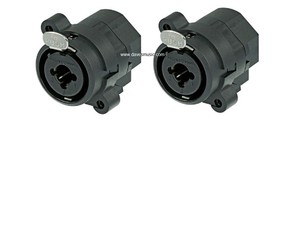 2-Genuine-Neutrik-NCJ6FI-S-Combo-XLR-1-4-034-Panel-Mount-Jacks-Ships-Free-to-USA