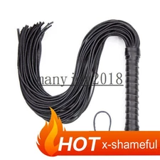 100% Genuine Leather Flirting Whip Flogger Tassel Fetish Bedroom Couples Game