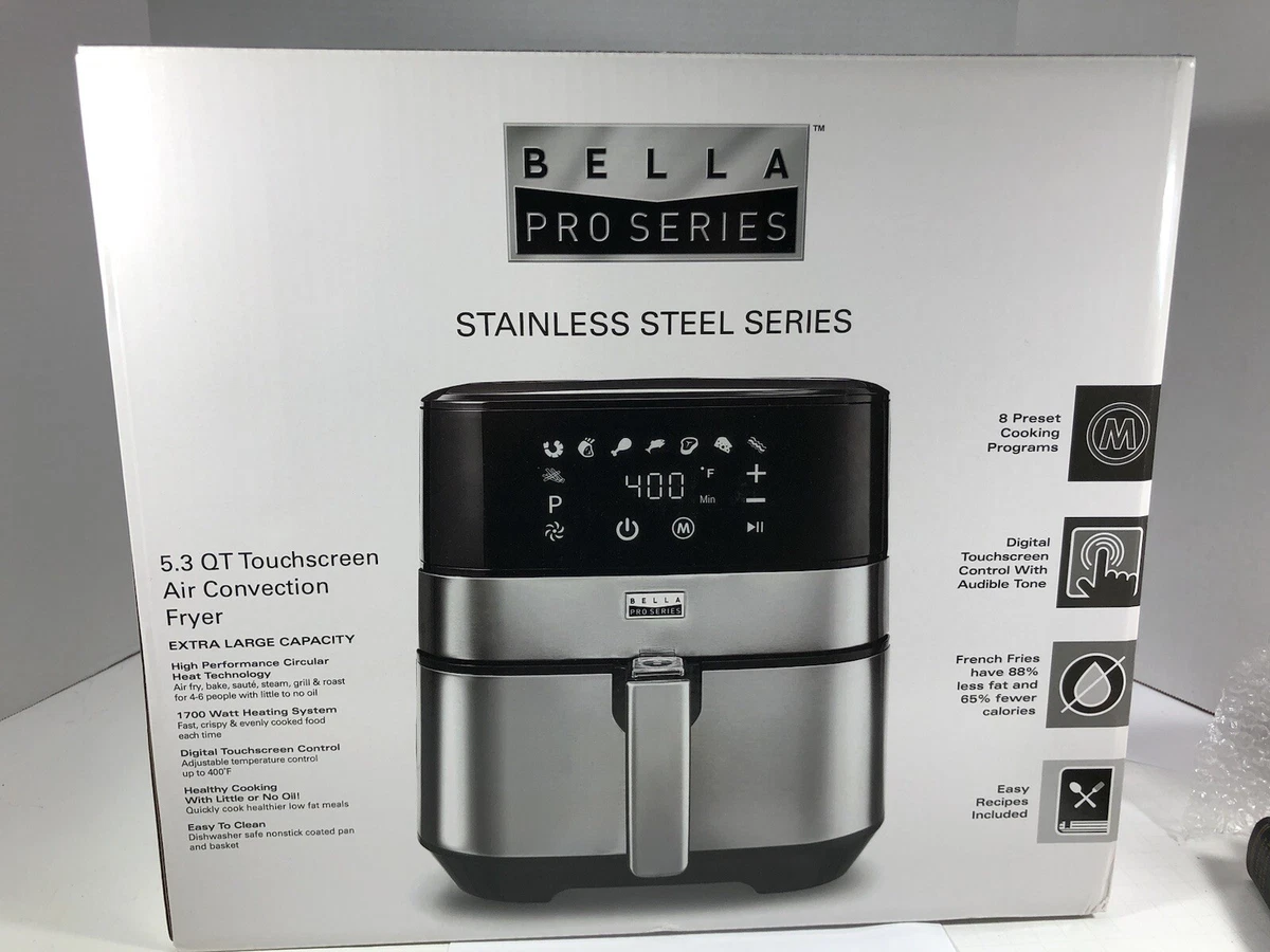 Bella 5.3-qt. Stainless Steel Air Fryer