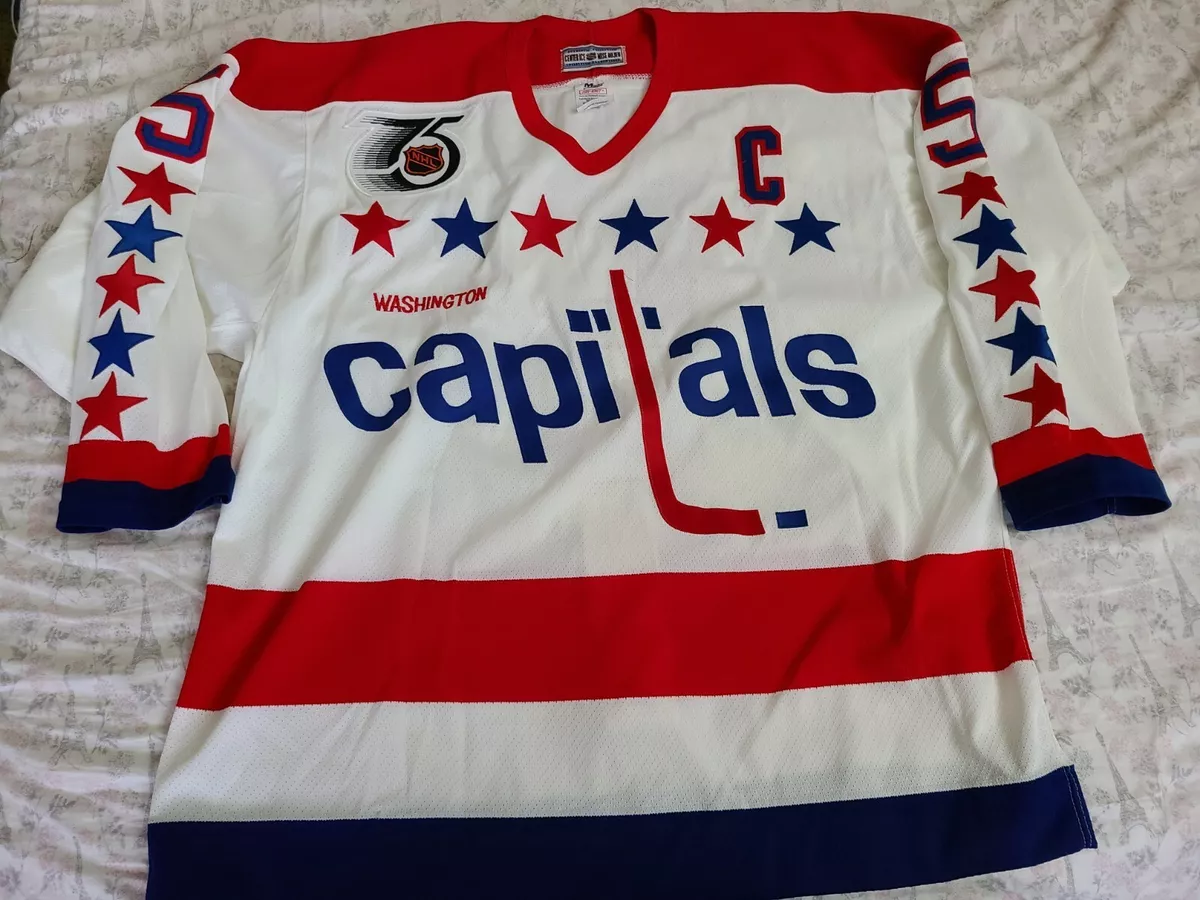 Authentic Men's Rod Langway Camo Jersey - #5 Hockey Washington Capitals  2018 Stanley Cup Final Champions Veterans Day Practice Size Small/46