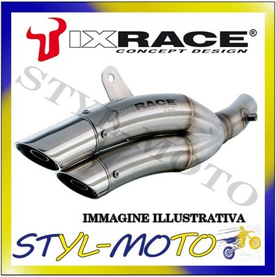 ZK7344 SILENZIOVER MARMITE TERMINAL AUSPUFF IXRACE KAWASAKI ZX 6 2012