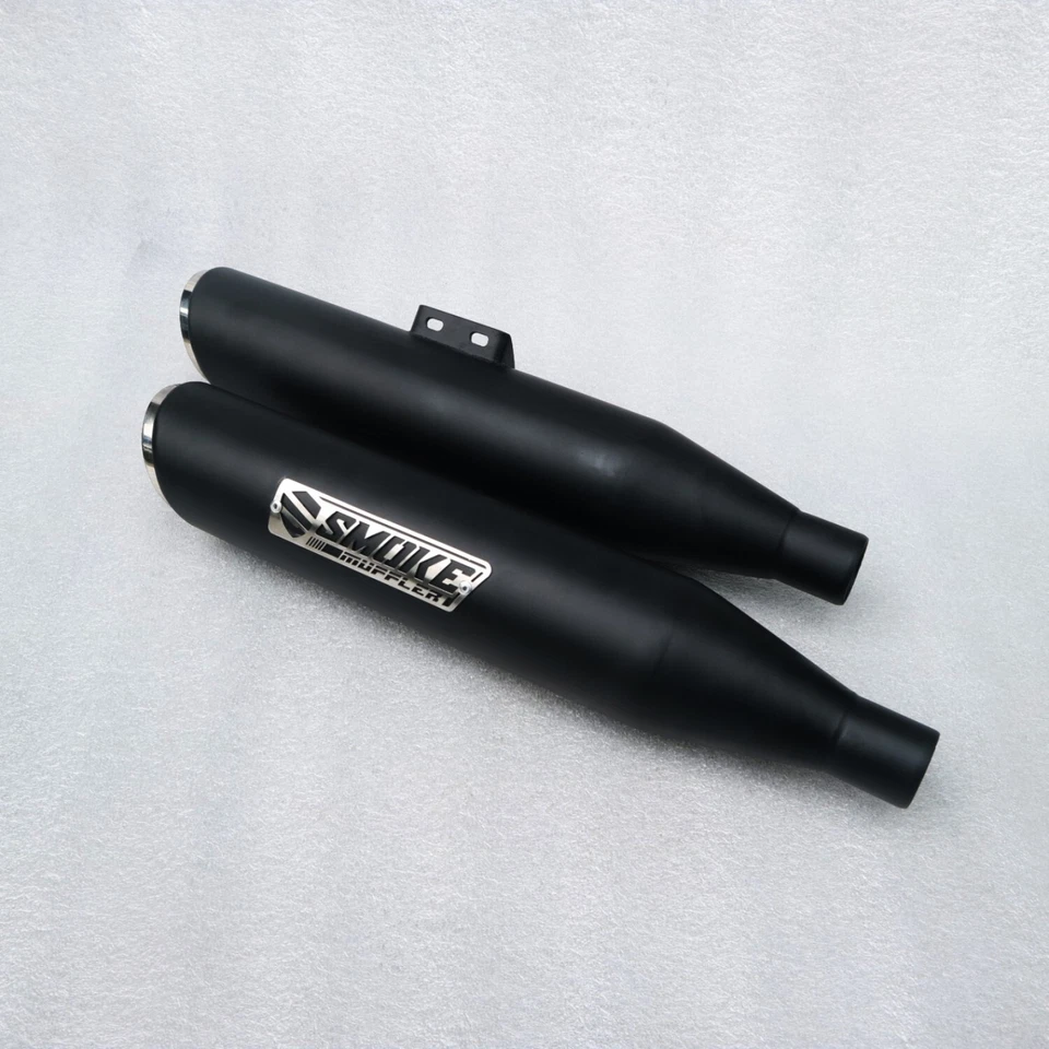 2018-2024 Exhaust Slip On Fit To Harley Davidson Street Bob M8 Full Black Coated — 第 4/4 张图片