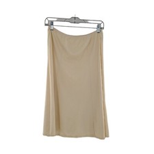 Vanity Fair, Tan Lace Nylon 1960s 70s, half Slip, Lace Trim