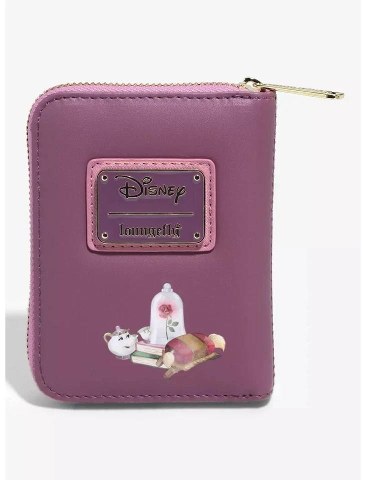 Cartera Loungefly La Bella y la Bestia retrato baile rosa NUEVO SELLADO Foto 3 de 4