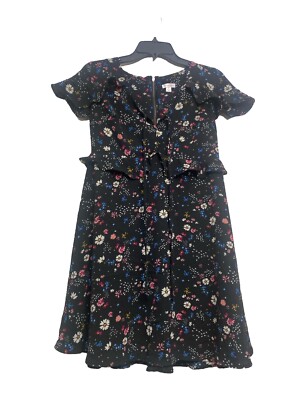 Xhiliration Floral Swing Womens Mini Dress Juniors Medium