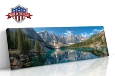 Reflections of Silence Canvas Print for Home Decor, Mountain Wall Decor Poster