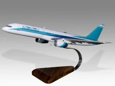 Boeing 757-200 El Al Desk Wood Airplane New Model Large Scale 1/100