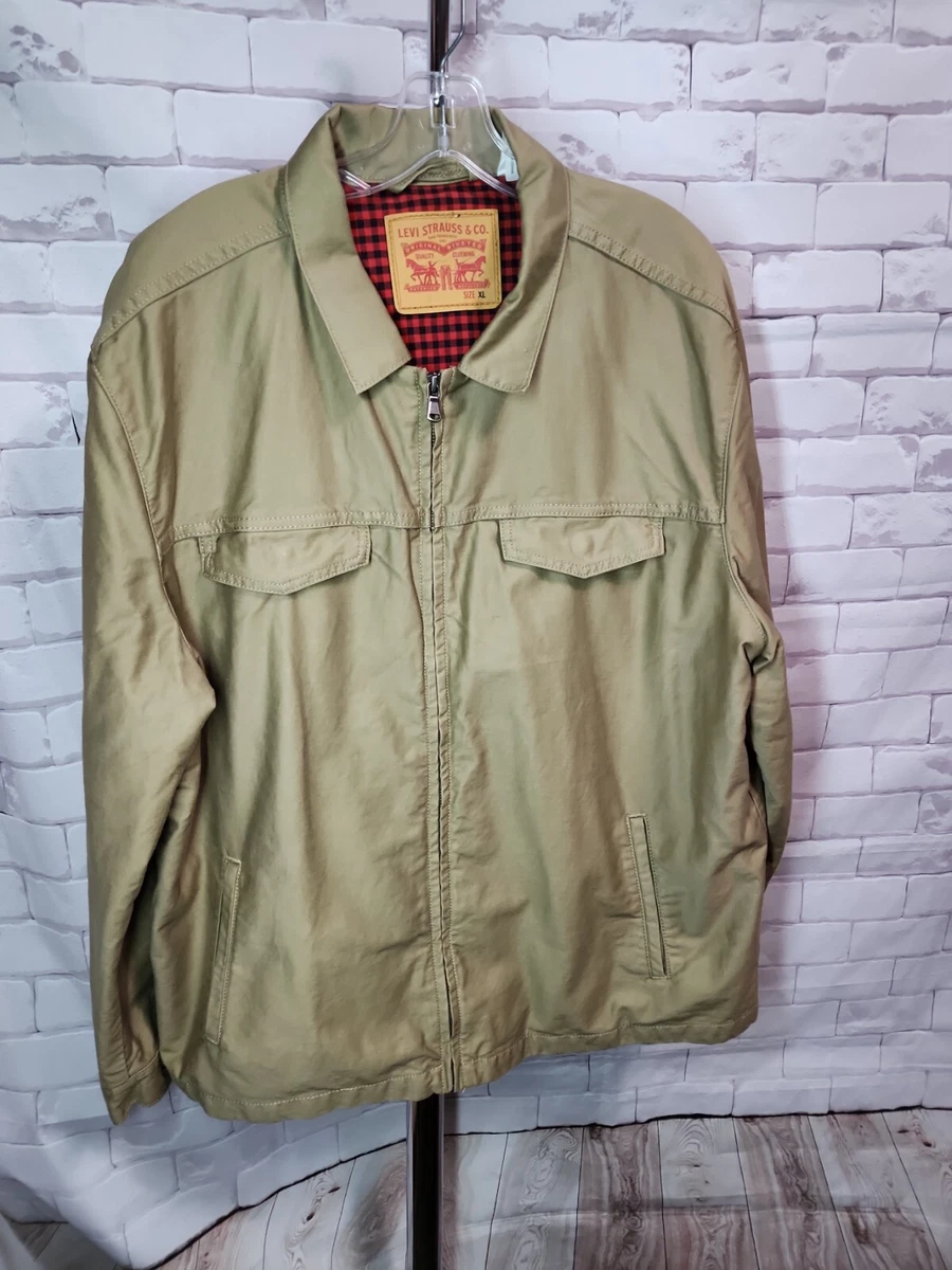 Levis mens on sale khaki jacket
