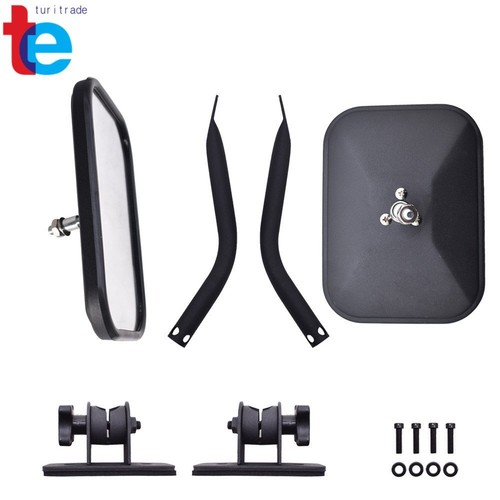 2 Pack Quick Release Doorless Mirror For Jeep Wrangler TJ JK LJ Door Off Mirrors - Picture 3 of 8