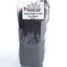 Hareline Extra Select Craft Fur - Black