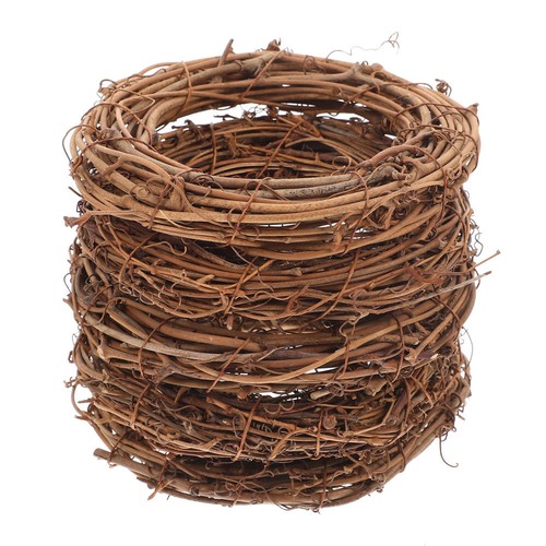 5 Pcs Christmas Decor Rattan Garland Diy Wreath Front Door Holiday