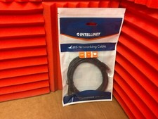 Intellinet CAT-6a Patch Cable, Snagless - 7 feet black 342063 NEW