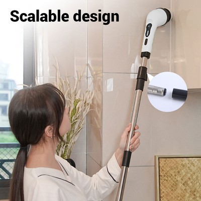 9IN1 Electric Spin Scrubber Cordless Power Clean Brush Rechargeable Cleaner X2