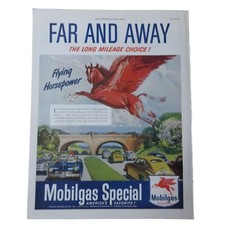 1949 Mobilgas - Far And Away / Pittsburgh Plate Glass Company - Vintage Print Ad