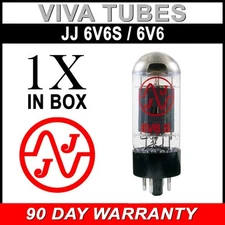 New In Box Plate Current Tested JJ 6V6 / 6V6S Vacuum Tube GUARANTEED 6V6GT