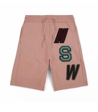 pink nike fleece shorts