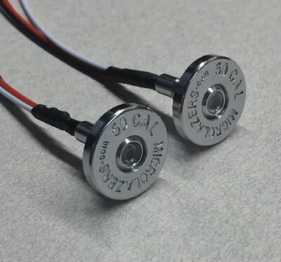 50 CAL BULLET BRAKE & TAIL LIGHTS  FOR CUSTOM HARLEY MOTORCYCLE CHOPPER