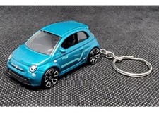 Diecast Fiat 500  Model Toy Car Keyring Keychain