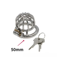 Lock Ring Chastity Device Stainless Steel Cage Chastity Lock Outdoor Wear