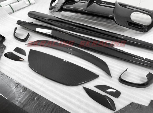Dry Carbon Fiber Front Rear Lip Side Skirt Spoiler Wing Bodykit for Ferrari Roma - Picture 10 of 33