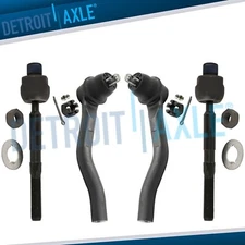 4pc Front Inner and Outer Tie Rods for 2013 - 2017 Honda Accord Acura TLX 2.4L